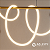 PENDENTE SCRIBBLE 60W LED DOURADO 3000K - ORLUCE - Imagem 3