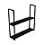 PRATELEIRA INDUSTRIAL PRETO 02 PRATELEIRA 90X20 - BRASFORMA - Imagem 1