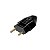 PLUGUE 180º 2P 10A  - BLUX PRETO - Imagem 1