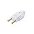 PLUGUE 180º 2P 10A - BLUX BRANCO - Imagem 1