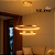 PENDENTE LED MILANO GOLD COM 2 ANÉIS - HEVVY - Imagem 2
