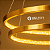 PENDENTE LED MILANO GOLD COM 2 ANÉIS - HEVVY - Imagem 3