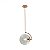 PENDENTE ORBIS 1XE27 COPPERY+CLEAR - HEVVY - SL-0534/H1CLEAR - Imagem 1