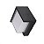 ARANDELA OUT BASE PRETO QUADRADO BIVOLT - HEVVY - Imagem 1