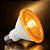 LAMPADA PAR30 10W E27 AMBAR - LUMINATTI - LM553 - Imagem 1