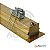 PERFIL DE CRISTAL ALIANÇA LINEAR MODULAR 200CM 3000K 30W EMBUTIDO DOURADO -DNA - Imagem 5