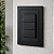 CJ INTERRUPTOR TRIPLO SIMPLES 4X2 - DICOMPEL EKRON PRETO - Imagem 1