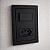 CJ INTERRUPTOR SIMPLES + TOMADA 10A 4X2 - DICOMPEL EKRON PRETO - Imagem 1