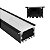 KIT PERFIL COM FIXAÇÃO E ACABAMENTO EMBUTIR COM DIFUSOR BRANCO PARA FITAS DE LED ATÉ 30MM 1 METRO - LUMINATTI - LM1294 - Imagem 1