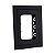 PLACA P/ 3 MODULOS COM SUPORTE 4X2 - DICOMPEL EKRON PRETO - Imagem 1