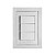 CJ INTERRUPTOR TRIPLO SIMPLES 4X2 - DICOMPEL EKRON BRANCO - Imagem 2