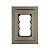 PLACA P/ 3 MODULOS COM SUPORTE 4X2 - DICOMPEL EKRON FENDI - Imagem 2