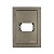 PLACA P/ 1 MODULO HORIZONTAL COM SUPORTE 4X2 - EKRON FENDI - Imagem 2