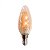 VELA AMBAR 400LM 2400K BASE 14 (VIDRO) 4W - PIX - Imagem 1