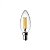 VELA CLEAR 400LM 2400K  4W BASE 14 (VIDRO INCOLOR) - PIX - Imagem 1
