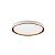 PLAFON MONTANA BRANCO E DOURADO 41CM REDONDO 3000K E 6000K 24W  4000K 48W - HEVVY - Imagem 1