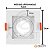 SPOT RECUADO GU10 BRANCO PARA DICROICA/MR16 ABS - LM1225 - Imagem 3