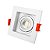 SPOT RECUADO GU10 BRANCO PARA DICROICA/MR16 ABS - LM1225 - Imagem 1