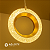 PENDENTE CERCHIO DOURADO 3 CORES 3000k/ 4000k/ 6000k 7W  - CIRCULO - Imagem 3