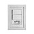 CJ INTERRUPTOR DUPLO SIMPLES + TOMADA 10A 4X2 - DICOMPEL EKRON BRANCO - EK-30000/17 - Imagem 2