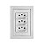 CJ TOMADA TRIPLA 10A 4X2 - DICOMPEL EKRON BRANCO - EK-30000/55 - Imagem 2