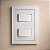 CJ INTERRUPTOR DUPLO (1 SIMPLES + 1 PARALELO) 4X2 - DICOMPEL EKRON BRANCO - EK-30000/6 - Imagem 1