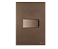 CJ INTERRUPTOR PARALELO HORIZONTAL COM SUPORTE 4X2 - RECTA COBRE CORTEN SATIN FOSCO - BRS16304-1CC - Imagem 1
