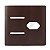 PLACA P/ 2 INTERRUPTORES + TOMADA COM SUPORTE 4X4 - DICOMPEL NOVARA MARROM FOSCO - DNV1500/107MF - Imagem 1
