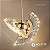 PENDENTE BRANCO QUENTE POMO DE OURO - AGIMPORTS - Imagem 1