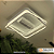 VENTILADOR LUSTRE DE TETO MODERNO QUADRADO BIVOLT 3 CORES C/ CONTROLE 48cm*48cm - XF-WYFSD - Imagem 4