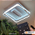 VENTILADOR LUSTRE DE TETO MODERNO QUADRADO BIVOLT 3 CORES C/ CONTROLE 48cm*48cm - XF-WYFSD - Imagem 3