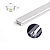 Perfil Slim Embutir Com Aba 20mm X 10mm, Branco 1 Metro - Ag Imports - Imagem 1