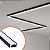 (B4) Perfil Slim Sobrepor 17mm X 7mm, Preto Com Difusor Branco 1 Metro - Agimports - Imagem 2