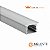 (C1) Perfil De Embutir 25mm 17x15 Branco 1 Metro - Ag Imports - Imagem 1