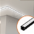 (C2) Perfil De Embutir 25mm 17x15 Preto 1 Metros - Ag Imports - Imagem 2