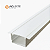 Perfil Embutir com Aba 30x20mm Branco 1m – Agimports - Imagem 1