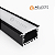 PERFIL EMBUTIR COM ABA 30MM X 20MM, PRETO COM DIFUSOR BRANCO 1 METRO - AGIMPORTS - Imagem 1