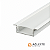 PERFIL DE EMBUTIR 40MM x 20MM BRANCO COM DIFUSOR BRANCO - 1 METROS - AG IMPORTS - Imagem 1