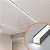 (A1) PERFIL DE LED 10x10 SOBREPOR PRETO COM DIFUSOR BRANCO – 1 METRO – AG IMPORTS - Imagem 2