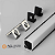 PERFIL LINEAR CANTO SOBREPOR PRETO COM DIFUSOR BRANCO 16X16 - 1 METROS - AGIMPORTS - Imagem 1