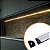 PERFIL LINEAR CANTO SOBREPOR PRETO COM DIFUSOR BRANCO 16X16 - 1 METROS - AGIMPORTS - Imagem 2