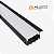 PERFIL DE LED 50X20 PRETO COM DIFUSOR BRANCO- 1 METRO - AGIMPORTS - Imagem 1