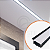 PERFIL DE LED 50X20 PRETO COM DIFUSOR BRANCO- 1 METRO - AGIMPORTS - Imagem 2