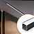 PERFIL DE LED SOBREPOR 50X20 PRETO COM DIFUSOR BRANCO -1 METRO - AGIMPORTS - Imagem 2