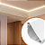Perfil de Sobrepor Teto 97x60mm – 2 Vias Rodateto para Iluminação Direta e Indireta - Imagem 2