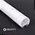Perfil de Alumínio Redondo 32x14mm para Fita LED - agimports - Imagem 1