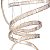 LUSTRE DE CRISTAL DUPLO ESPIRAL BAILARINA GOLD - LINHA STREAMER - DNA ILUMINAÇÃO - Imagem 2