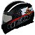 Capacete Helt Hippo Spirit PretoFosco/Vermelho - Imagem 1