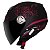 Capacete Mt City Eleven Elegance Vermelho - Imagem 2