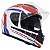 Capacete Nasa Ns-901 França - Branco / Azul - Imagem 2